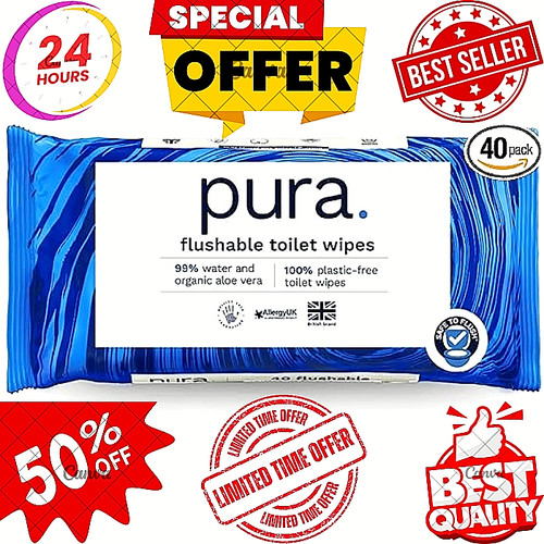 Pura flushable moist - moist,
