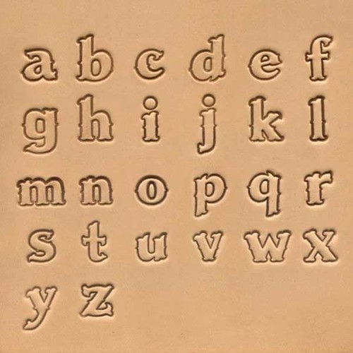 Western font lower case - western,