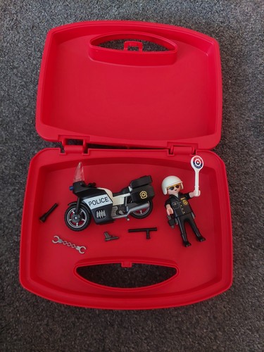 Playmobil police motorbike - police,