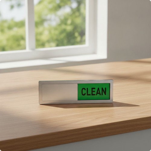 Dishwasher indicator with - indicator,