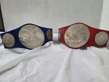 WWE AUTHENTIC TAG TEAM CHAMPION TITLE HEAVY 4MM ZINC COWHIDE STRAP FREE SHIP UK