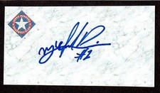 Michael De Leon ( IF MINORS 2014-2016 ) TEX  SIGNED AUTOGRAPH AUTO 3x5 INDEX COA