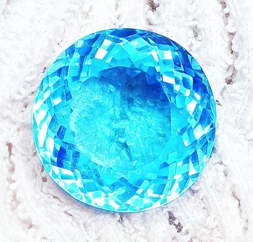 Certified blue topaz - certified, excellent
