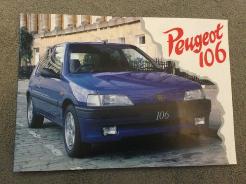 Peugeot 106 brochure vgc - peugeot,