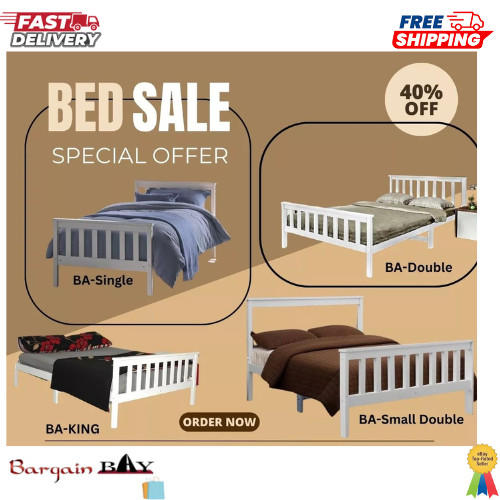 Solid 3ft 4ft - wooden, bed
