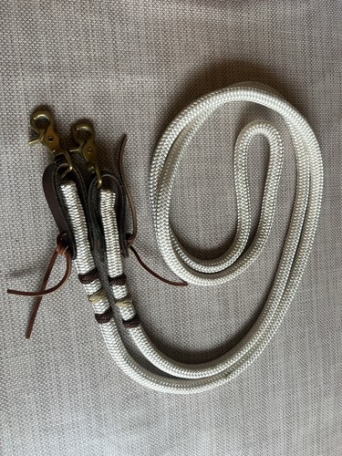 Western rope clip reins - rope, on