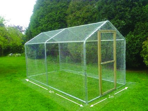 Walk chicken run steel - in,