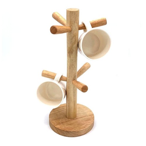 Mug holder tree wooden - mug,
