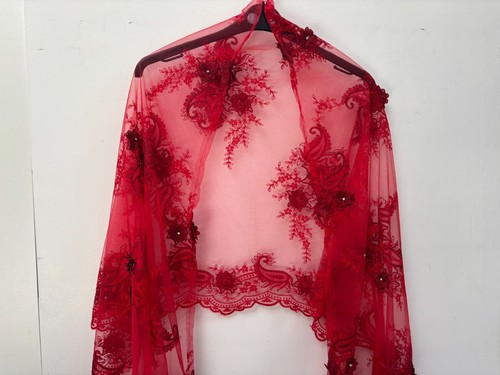 Red flowers diamantes wrap - flowers,