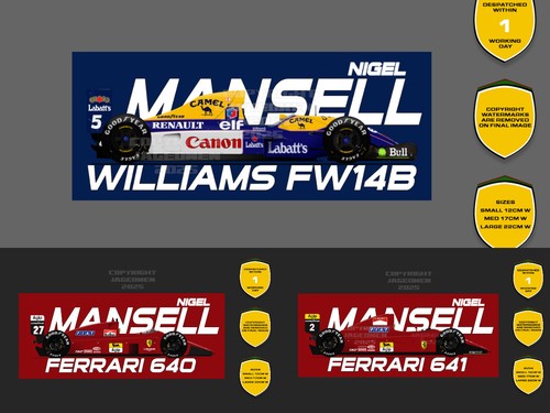 Nigel mansell stickers - mansell,