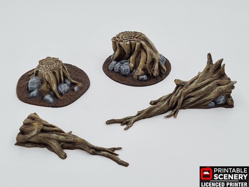 Gaming terrain fallen trees - gaming,