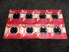 ELVIS PRESLEY JOB LOT OF 8 RCA UK 7" VINYL SINGLES (1959-1962)