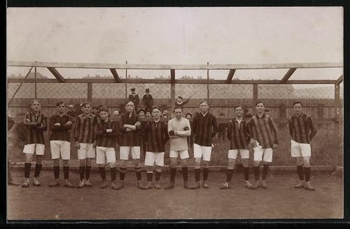 Photo postcard football - of,
