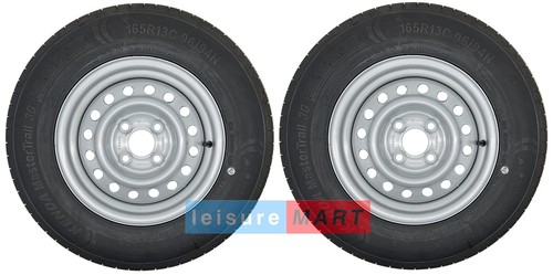 Pair 165x13 trailer wheel - 165x13, &