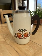 Vintage Enamel Coffee Pot