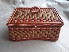vintage 50s Sewing Box Basket