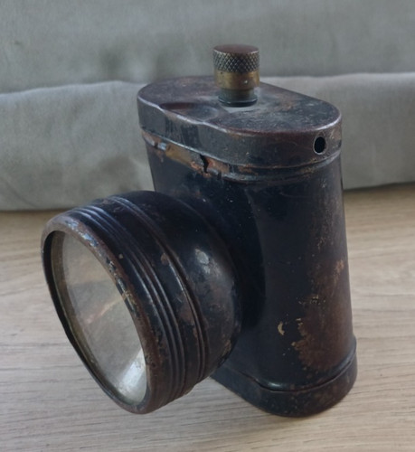 Vintage bicycle front lamp - , in