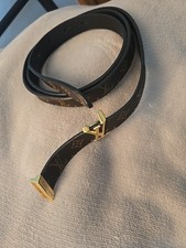 Genuine Ladies Louis Vuitton Belt With Monogram Logo 52-130 Size 18mm Wide £295