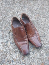 Marco Giovanni Brown Mens Leather Shoes Size 6.5