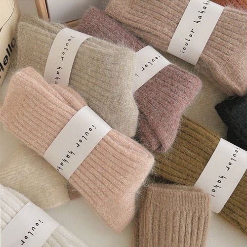 Cashmere mid tube socks - mid, thick