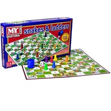 Ludo Snakes & Ladders Play Fun Traditional Classic Board Games Family Kids 
