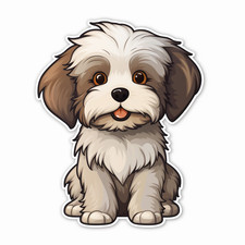 Havanese Car Sticker Dog