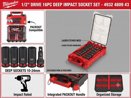 Milwaukee 4932480943 shockwave - milwaukee,