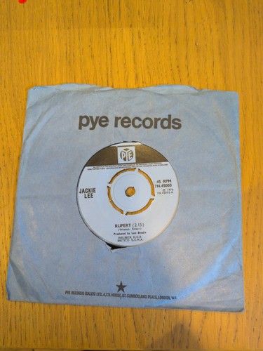 Jackie lee rupert vinyl - jackie, 7"