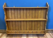 vintage Wooden wall hanging Plate Rack
