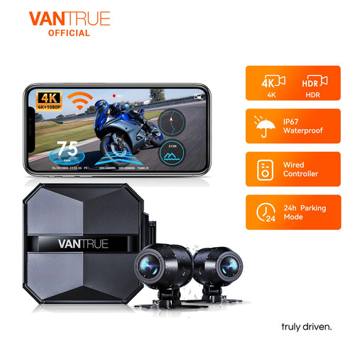 Vantrue motorcycle front - vantrue, 4k