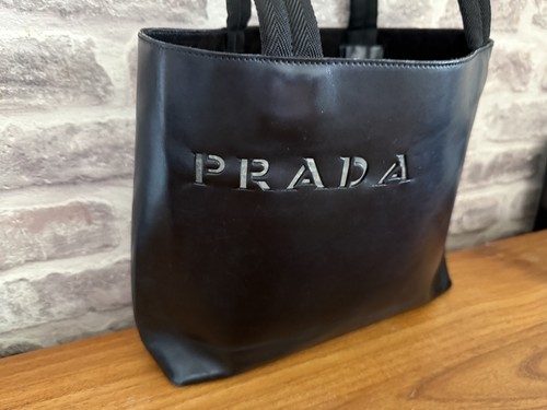 Prada black leather - black, cut-out