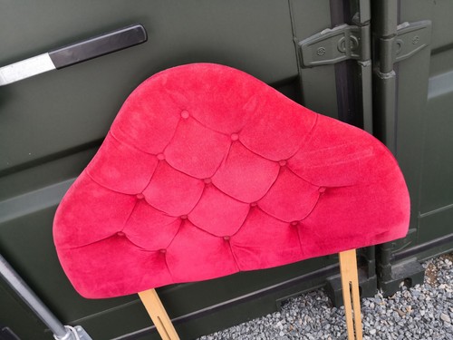 Vintage button back - back, velour