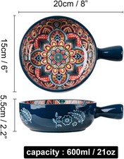 2 x Ceramic Soup Bowl dish