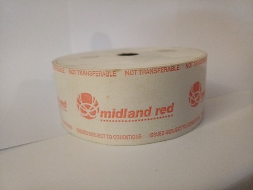 Midland red north ticket - north, roll