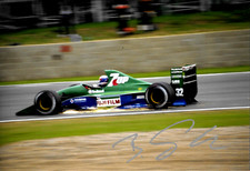 Bertrand Gachot SIGNED 12x8  Jordan-Ford 191   British Grand Prix Silverstone 91