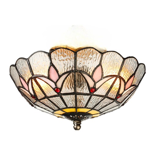 Flush mount tiffany style - 10",