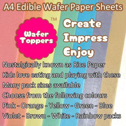 Edible wafer paper aka rice - paper, (aka