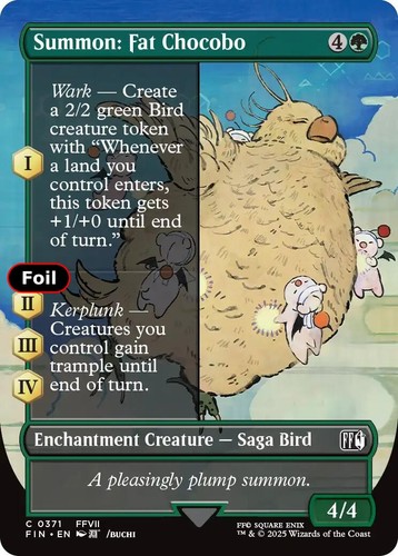 Foil summon fat chocobo - summon:,