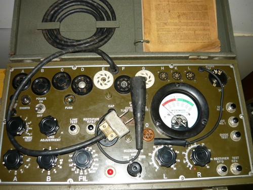 Tube tester hickok 177 valve - tester,