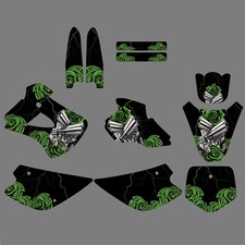 Motorcycle Graphics Decals Sticker Kit For Kawasaki KX 80 1998 1999 2000