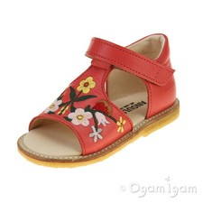 Angulus Girls Embroidered Red