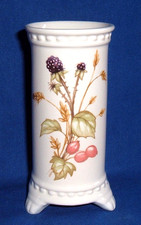ROYAL WINTON BLACKBERRY BRAMBLE SMALL COLUMN VASE EX 11.5cm AUTUMN
