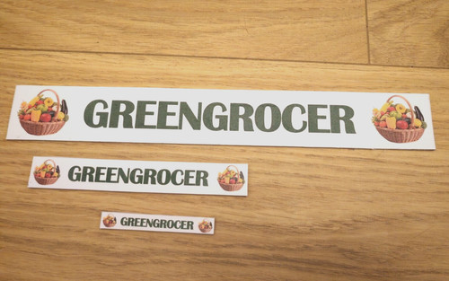Greengrocer shop sign banner - shop,