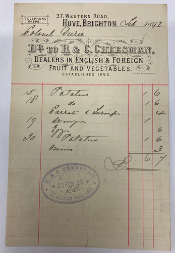 C cheesman fruiterers - cheesman,