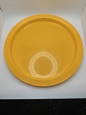 VTG Rubbermaid Melamine Yellow Ribbed Platter Tray 12.5” Picnic/Camping Summer