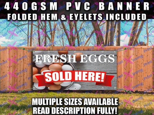 Fresh eggs sold here - eggs,