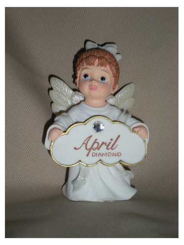 Birthstone angel figurine - birthstone,
