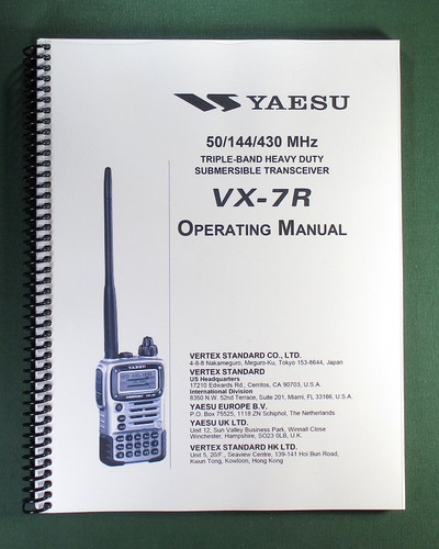 Yaesu instruction manual - yaesu,