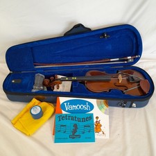 STENTOR Student 1/4 Size Violin In Case With Strap Bow Books Rosin & Cloth