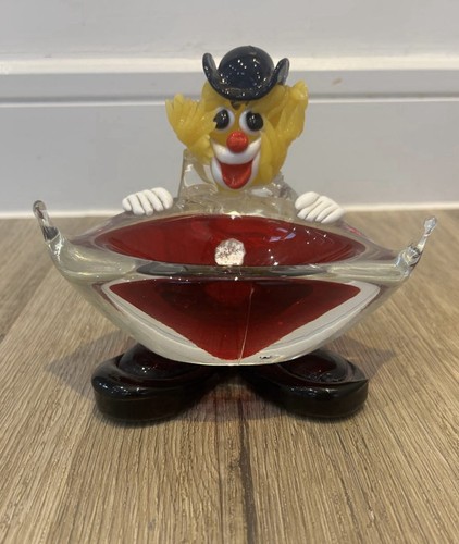 Murano vintage glass clown - vintage,
